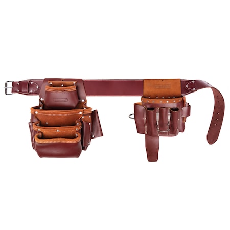Sitepro Pouch, Large Pro Drywaller Pouch Set, Mahogany Brown 51-15092-L